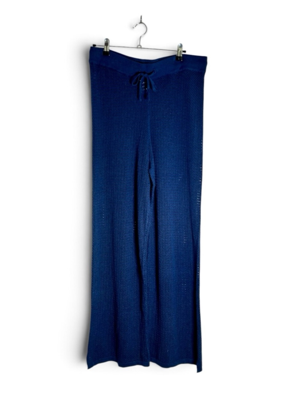 Pact Beachside Crochet Knit Pant, Navy, Organic Cotton, Beach